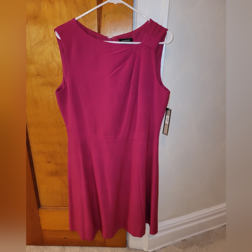Tahari ASL size 12 pink dress
